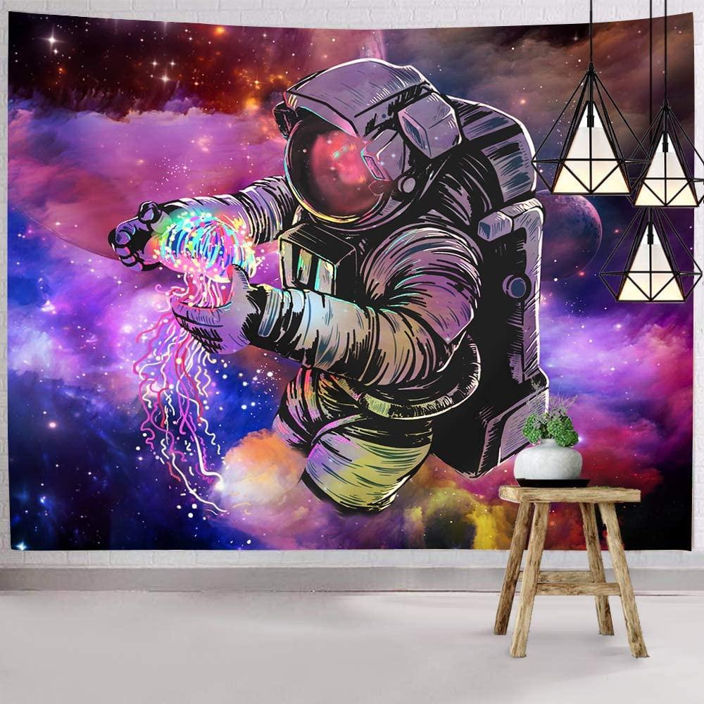 Starry Astronaut Tapestry Bohemian Hanging Cloth Room Wall Hanging Living Room Background Cloth