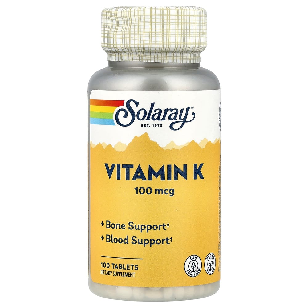 Solaray Vitamin K 100mcg, 100 Tablets