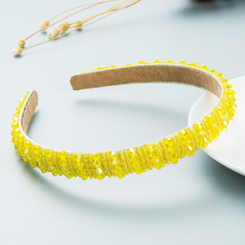 Accessories Hand-Woven Fashion Hair Tie Beads Headband Female Sponge Simple Hair