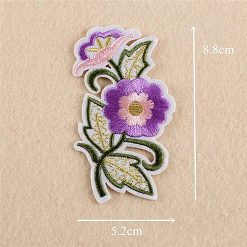 11Pcs Embroidery Rose Flower Sew Iron On Patch On Badge Bag Jeans Applique Craft