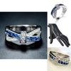 Geometric Copper Ring With Stunning Zircon Cross Design In Multiple Elegant Colors