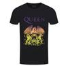 Queen T-Shirt Gradient Classic Crest Rock Band Official Black New