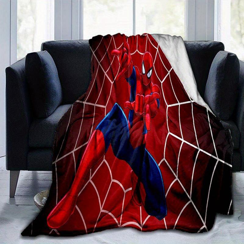 Spider-man Cute Printed Blanket Rectangular Soft Comfortable Modern Style Polyester