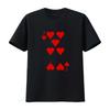 Seven Of Hearts Playing Card Group Halloween Costume T Shirt Vintage Casual Graphic Stylish Breathable Homme