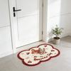 Diatom Mud Floor Mat Quick Dry Absorbent Bathroom Rug Non-Slip Cartoon Figure Entrance Mat for Bathroom Kitchen Bedroom