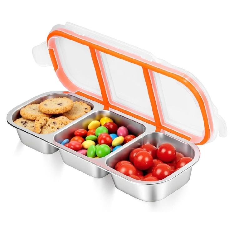 Stainless Insulated Lunch With Removable Dividers  Box Container Container For Daily Use Camping Hiking