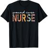 Leopard Wound Care Nurse Nursing Wound Ostomy Nurse T-Shirt(1)