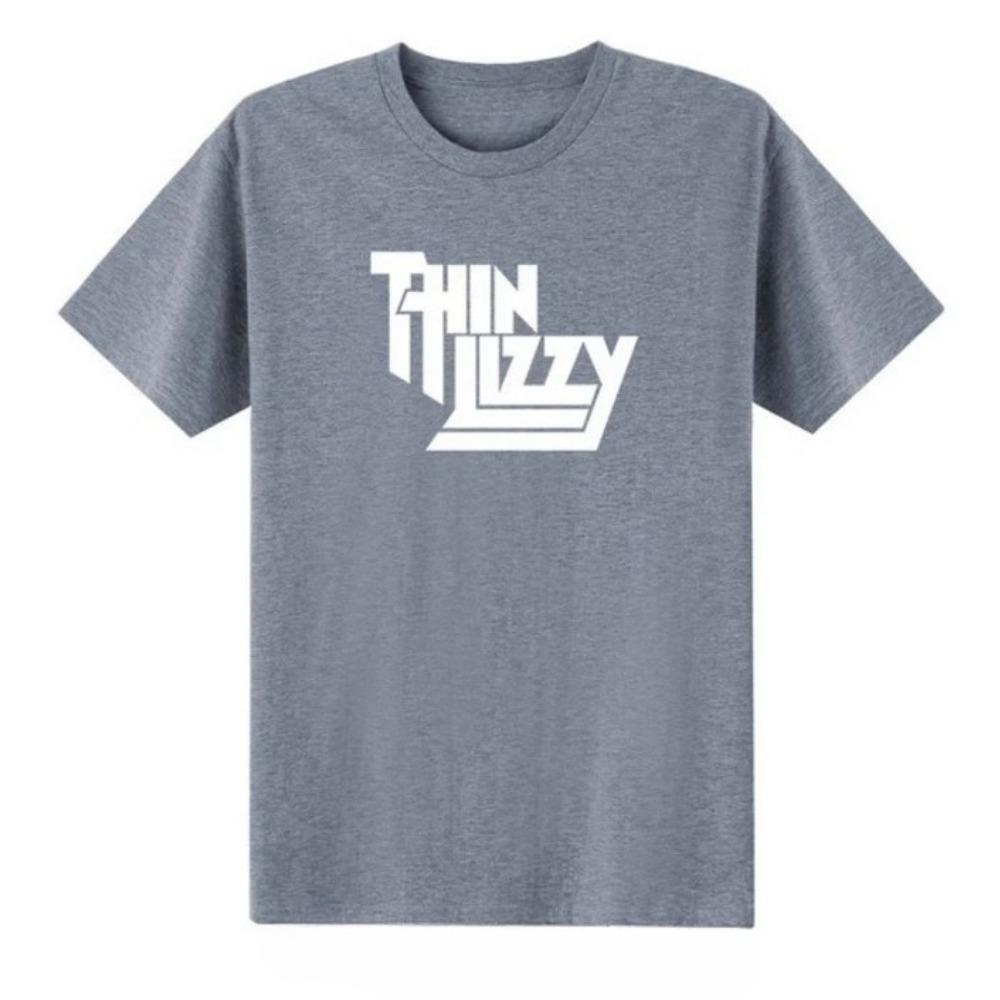Heavy Metal Rokgrupa Thin Lizzy T-krekls Vīriešu Topi Mūzika Dziedātājs T-krekls Īsa Piedurkne Kokvilnas Apaļkakla T-krekls Top Apģērbs