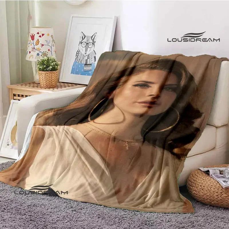Lana Del Rey Retro Printing Blanket Children's Warm Flange Home Travel Bed Linings Birthday Gift