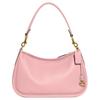 Cary 28 Solid Color Pendant Logo Hardware Soft Pebble Leather Shoulder Bag Women Shoulder Bag Pink CC437-B4S9M