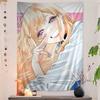 VIKAMA Floral Anime Wall Art Girls Room Decor Large Tapestry for BedroomDormLiving Room Perfect Gift for Teens and Women