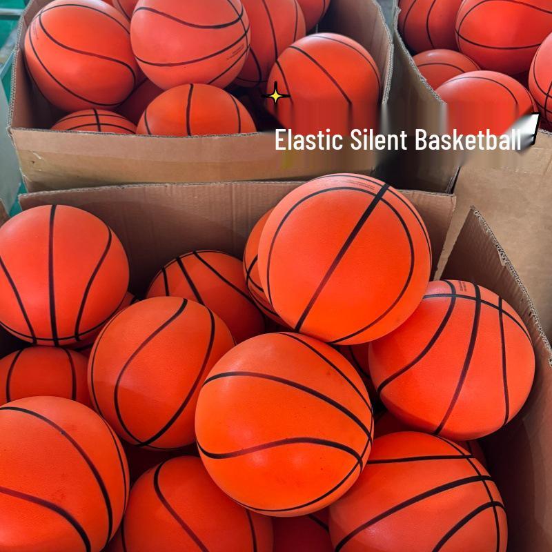 Silent Indoor Basketball: High-Rebound Sponge for Kids, No Flaking, Available In 18cm, 21cm, 24cm