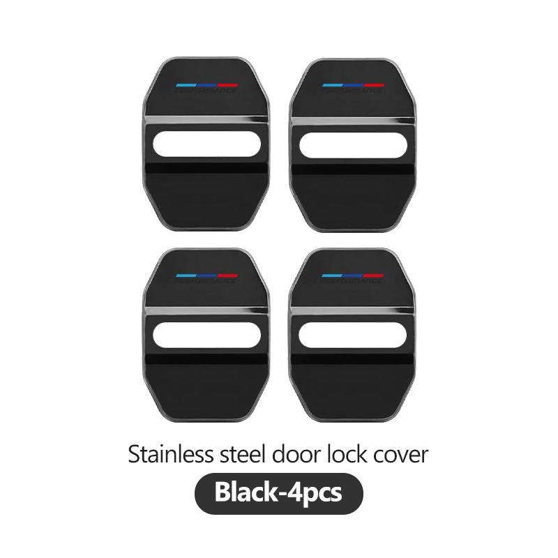 Stainless Car Door Lock Buckle Trim Cover Protector Rust Accessories For BMW M 1 3 4 5 6 7 Series X1 X3 X4 X5 G20 G38 F48 E36