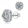 D Color 0.5ct  Moissanite S925 Sterling Silver Wedding Stud Earrings For Woman Fine Pass Diamond Test GRA Jewelry Gift