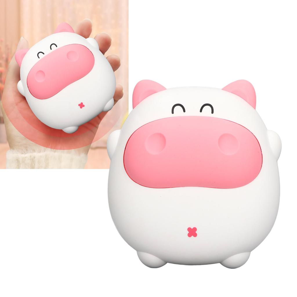 Hand Warmer Cartoon Shape 2 Levels Temperature Adjustment USB Charging Hand Warmer with Night Light