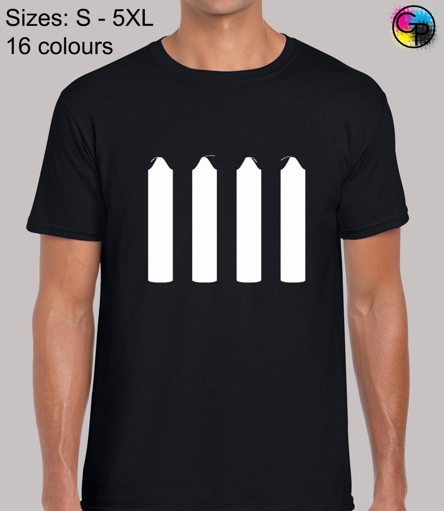 Four Candles Comedy TV Show Inspired Novelty Regular Fit T-Shirt TShirt for Men
