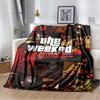 Couverture 3D The Weeknd X.O Chanteur R&B, Couverture Douce pour Maison Chambre Lit Canapé Pique-nique Voyage Bureau Couverture Cadeau Enfants