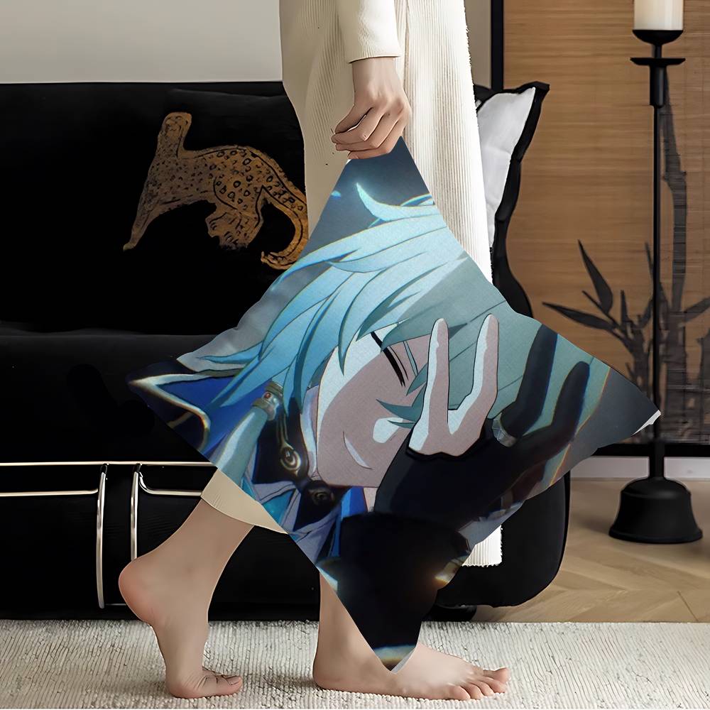Honkai Star Rail Anaxa Pillow Cover Sofa Cushion Cover Home Room Decoration Children Gift