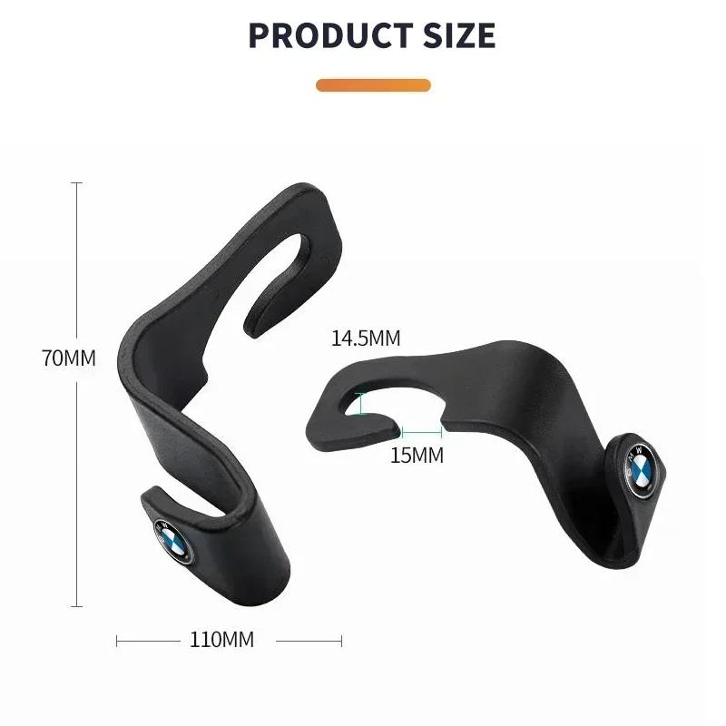 New 2025 E90 For BMW 1/2Pcs Auto Seat Headrest Hook Storage Hanger For BMW M M3 M5 F10 F30 F20 E28 E30 E34 E36 E39 E46 E91