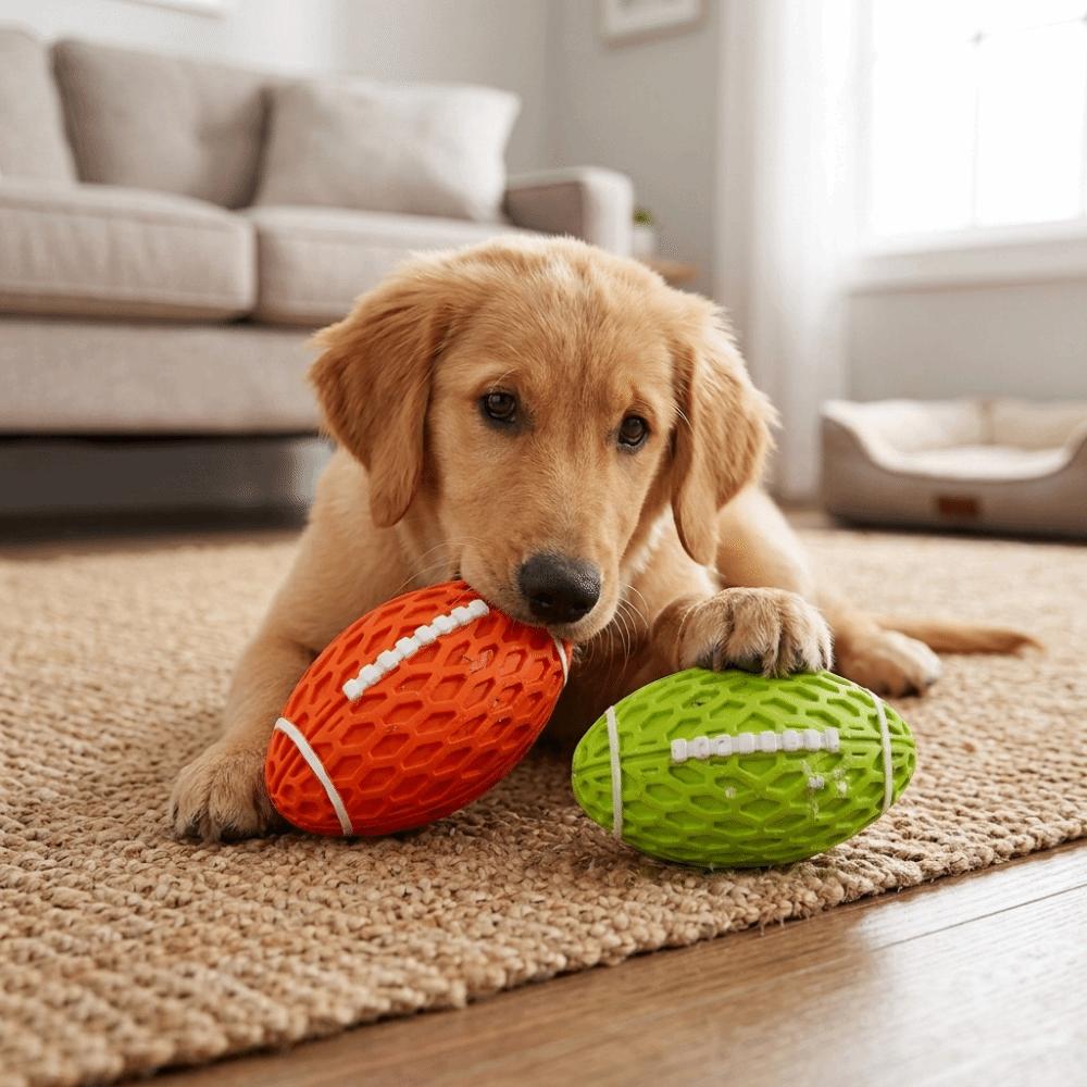 Rubber Dog Chew Toy Bite Tough Dog Molar Toy Pet Training Toy Indoor Outdoor Play