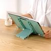 Foldable Reading Bookshelf with Book Clips, Adjustable Book Stand for Reading Writing Drawing, Head-Up Posture Corrector Tablet Stand