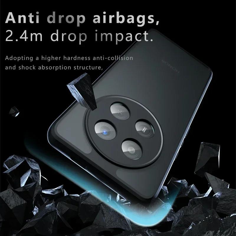 Matte Phone Case for Honor X9C Smart Shockproof Airbag Hard Bumper Soft Frame Back Cover for Honor Magic 7 Lite 7Pro X9C Smart Bumper Shell