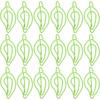 GALPADA 30 Pack Green Leaf-shaped Paper Clips, Lightweight, Metal PP Material That Can Hold Cards...