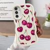 Zachte Telefoonhoesje voor Samsung Galaxy A52 A21s A13 A16 A11 A15 A14 A12 A03 A06 A23 A05 A33 A22 A04 A53 Fruit Kers