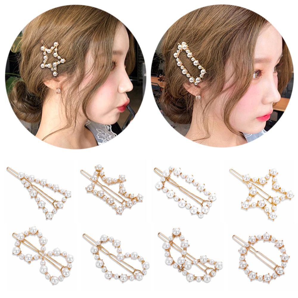Accessories Metal Hair Styling Barrettes Hairgrip Hair Clips Women Pearls Hairpins