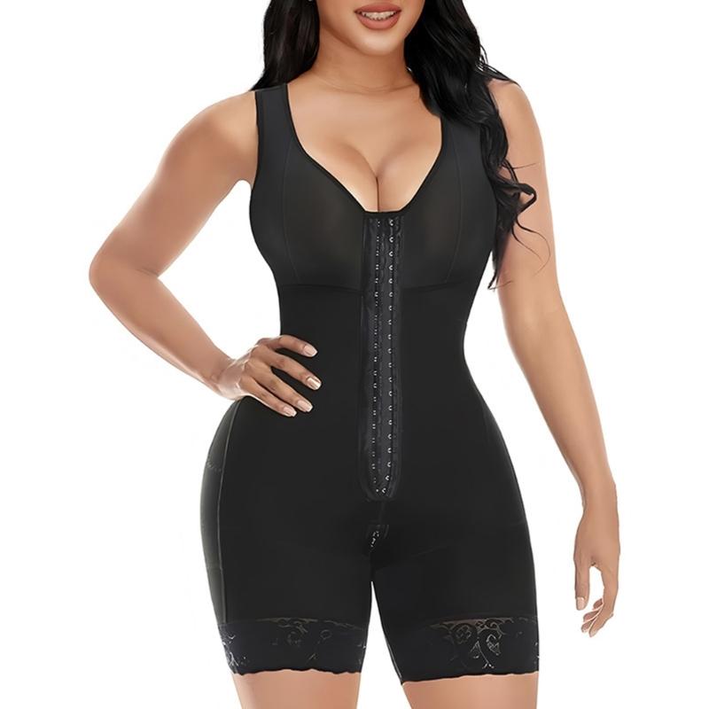 Fajas Colombiennes Moldeuses Post-partum Shapewear Contrôle du Ventre Rehausseurs de Fesses Amincisseur Corporel avec Fermeture Éclair à l'Entrejambe