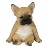 Sleepy French Bulldog Puppy Statue Ornament Sitting Posture Small Dog Statue Ornament Be Sleepy