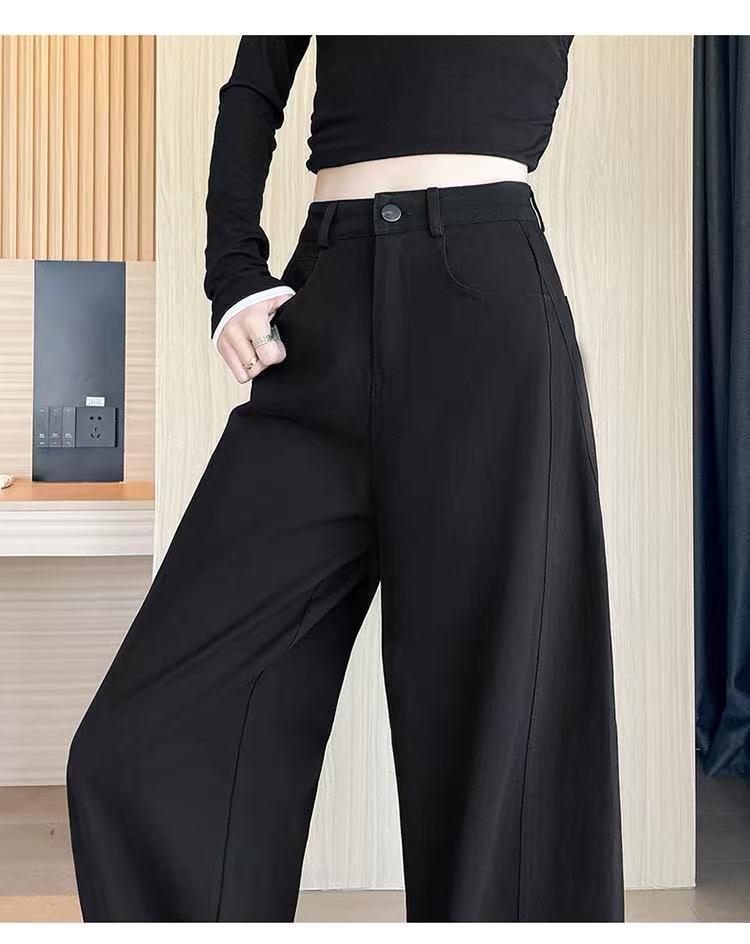 Spring Women's Old Money Style Wide-Leg Cargo Pants