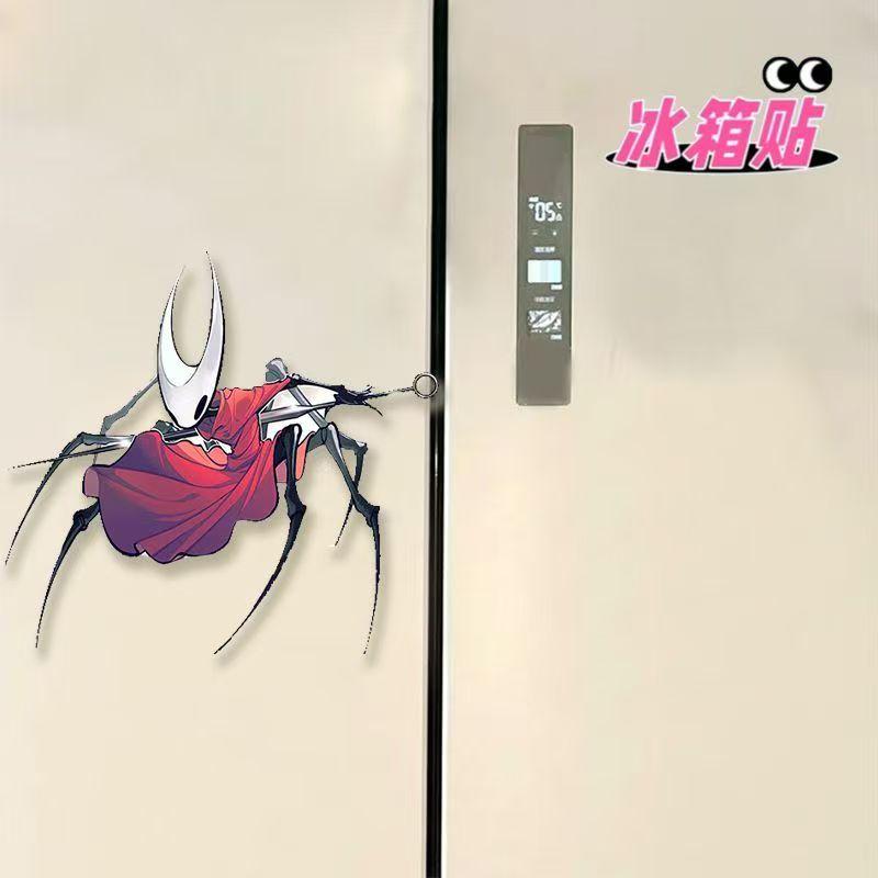 4pcsSet Hollow Knight 2 Hornet Silksong Acrylic Figure Toy Fridge Magnet Model Ornaments Toys Children Christmas Gifts