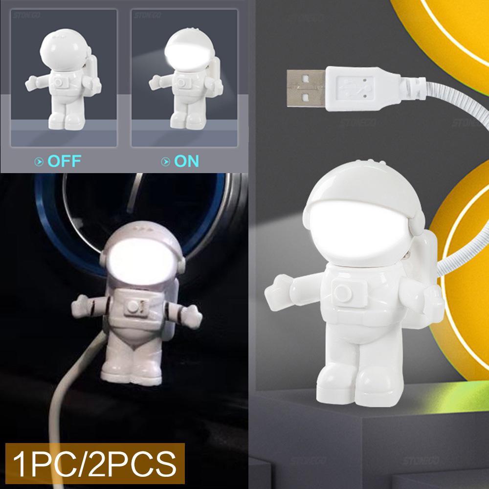 1PC Yaratıcı Spaceman Astronot LED Esnek USB Işık Gece Lambası Oyuncak Dizüstü Bilgisayar Dizüstü XYZ