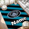 Benutzerdefinierter Name Personalisierter Manchester City FC Druck Teppich, Vielseitiger Heimdeko Teppich, für Spielzimmer, Wohnung, Balkon, Eingangsbereich, Flur Geschenk