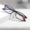 Tragbare hochauflösende Blaulicht-Harz-Lesebrille, Vollrand-TR, Modische Lesebrille mit mehreren Stärken für Männer und Frauen