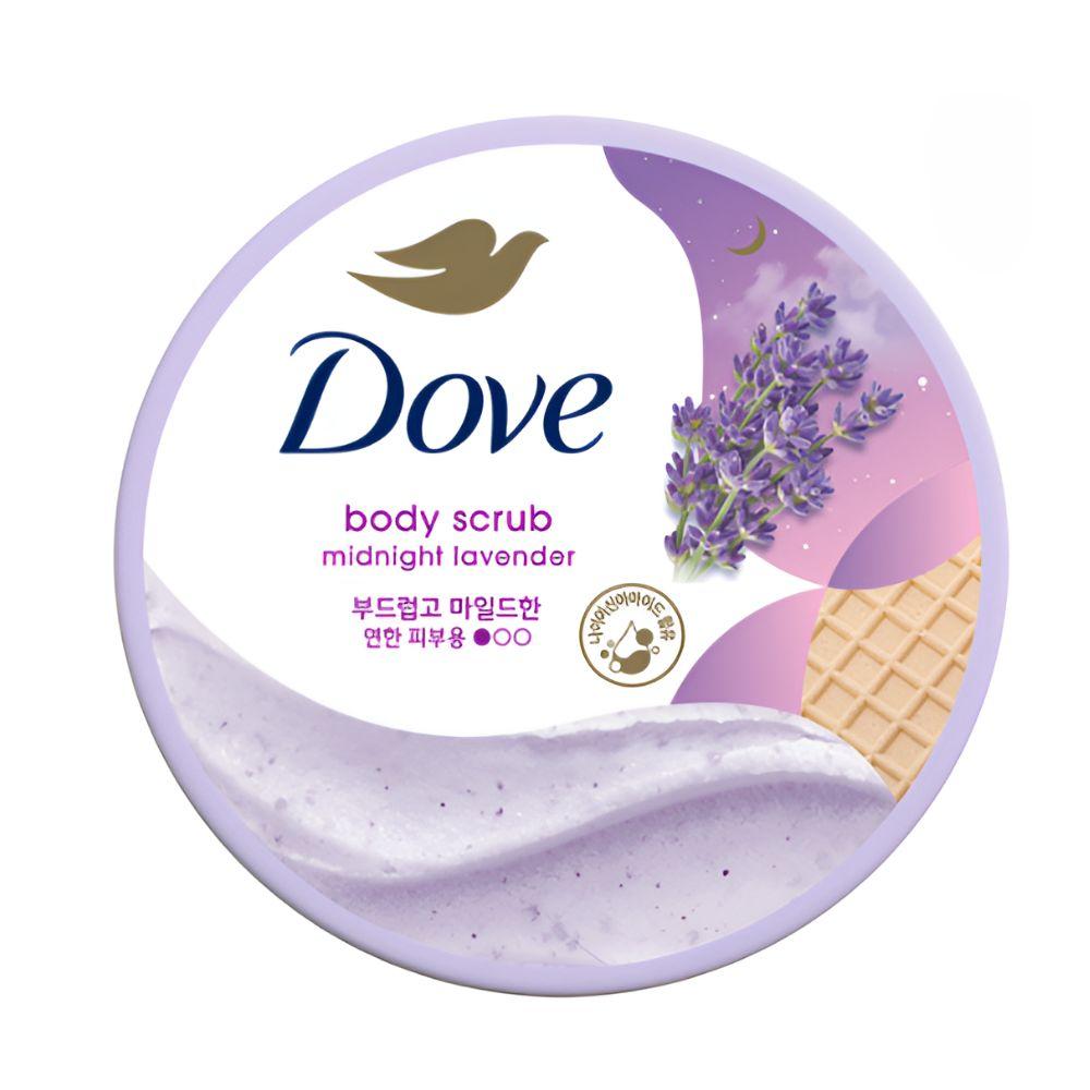 DOVE Exfoliating Body Polish 298g Scrub (Pomegranate & Shea Butter / Midnight Lavender / Cherry Blossom / Coconut & Maple Sugar)