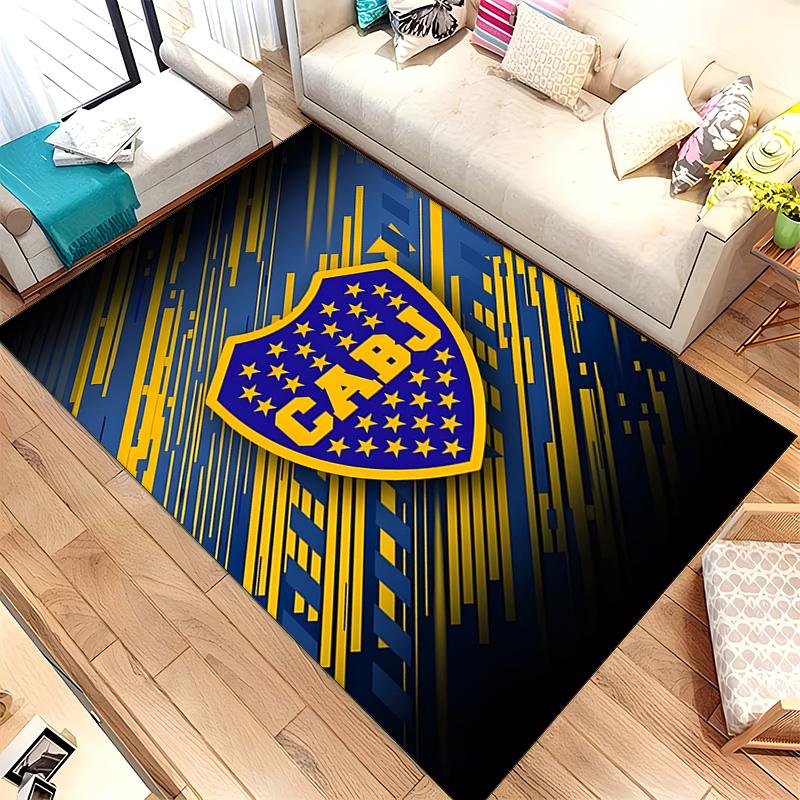 Club Atletico Boca Juniors (1) Rug Suitable For Living Rooms Bedrooms Computer Rooms Dining Areas And Placement Under Tables And Chairs Also An Ideal