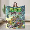 Game P-Plants-vs-Zombie Blanket Quality Warm Soft Throw Blanket Winter Travel Living Room Comfortable Bedspread