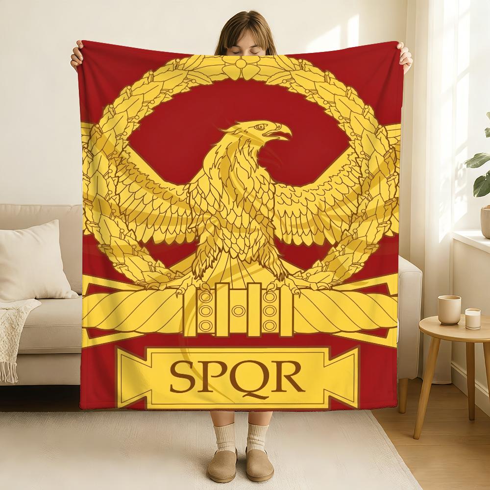 Fashion SPQR Blanket Soft and Skin Friendly For Couch Bed Napping Bedspread All Seasons Comforter