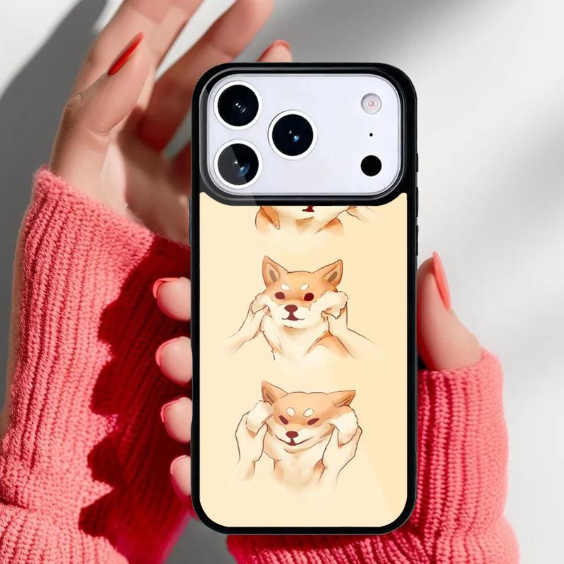 Lustige Shiba Inu Handyhülle für iPhone 17 16 15 14 13 Pro Max Rückseite für 12 11 Pro Hülle