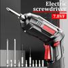 300rpm Cordless Electric Screwdriver Rechargeable Lithium Battery Mini Drill 4.2V Power Tools Set Household Maintenance Repair