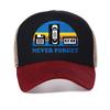 Never Forget Pattern Baseball Cap Men Casual Trendy Breathable Unisex Summer Streets Hip Hop Hat Adjustable Mesh Snapback Hats