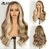 Noble Synthetic Lace Front Wig Cosplay 13X6 Lace Front Wig 26 Inch Body Wavy Lace Wig For Women Lace Front Wig Ombre Blonde Wig