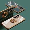 Magnetic Stand Solid Color Samsung S25/Note20/A54/A34 Full Coverage Case