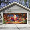 7x16 Ft Christmas Garage Door Cover, Large Garage Door Christmas Decoration, Garage Banner, Cheerful Garage Mural