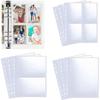 Multi-Pockets Photocard Binder 6 Ring Inner Page Binder Pages Photo Album Sleeves