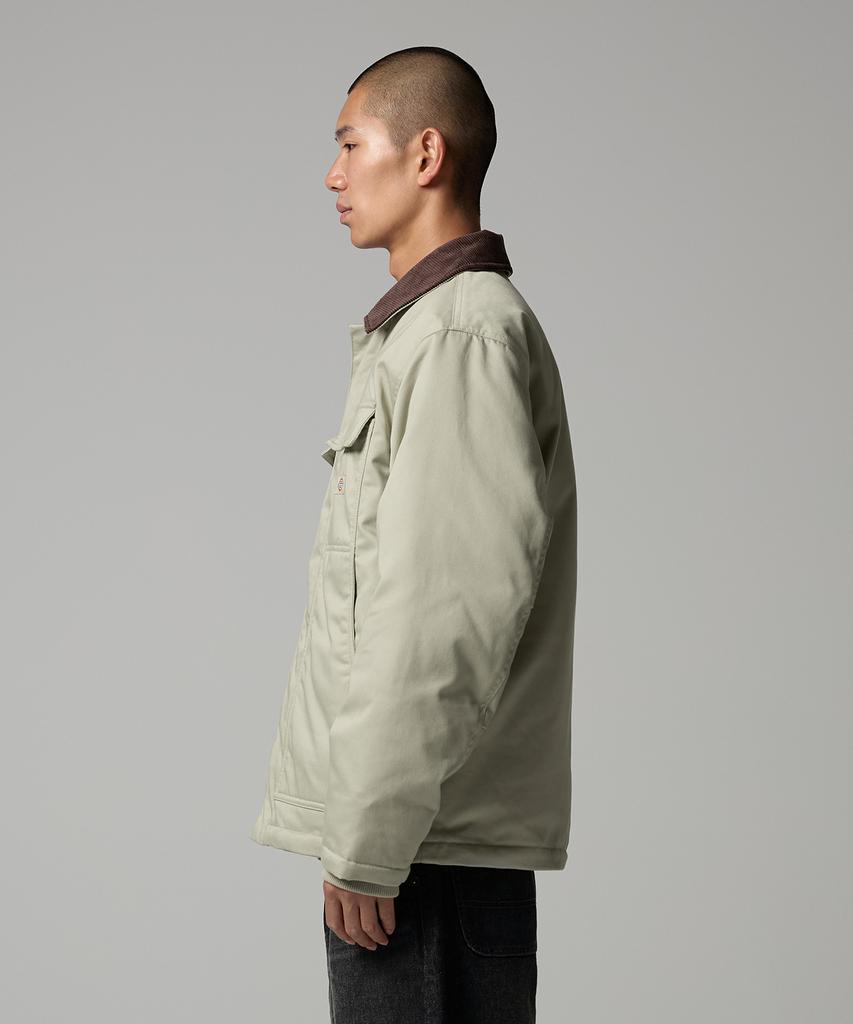 Dickies Eisenhower Corduroy Collar Padded Jacket Abbey Stone