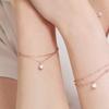 Tirr Lirr Einzelnes rundes kubisches Silber-Pink-Armband TBSSVP10678M