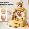 Yousheng Cartoon Animal Basketball Shoot Game with Score Display Mini Basketball Shoot Arcade Machine Tabletop Dinosaur Bear Basketball Hoop Toy